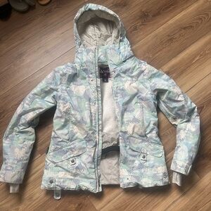 Women's Blue and White Ski Jacket